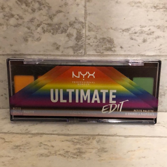 NYX Ultimate Edit Mini Eye Eyeshadow Palette Pride LGBTQ Rainbow Brights - Picture 7 of 11